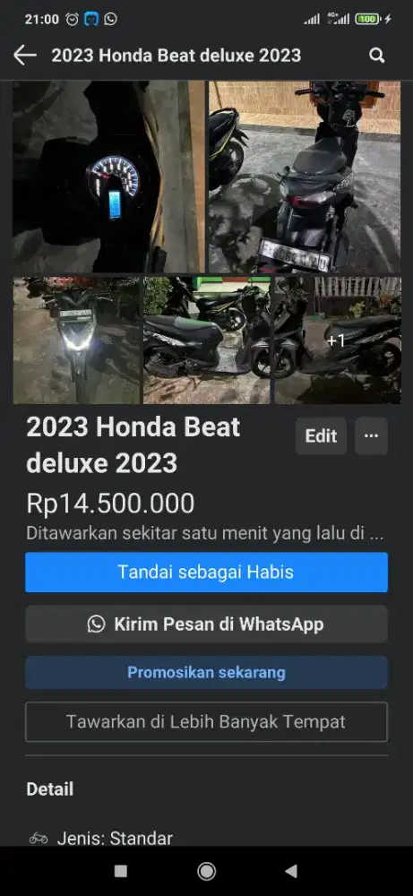 Honda beat deluxe 2023