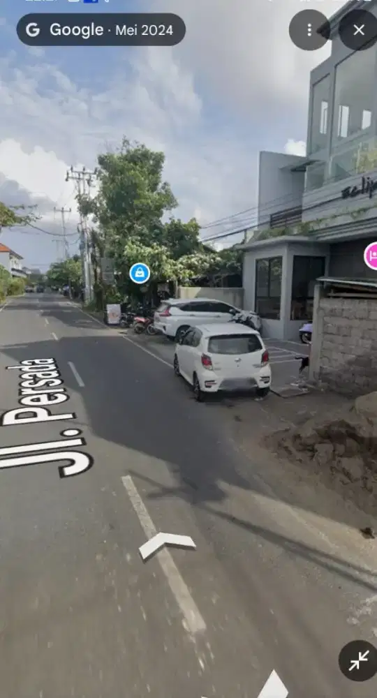 Sale tanah premium 250m2 raya persada kerobokan dkt bali kidy jl10mtr