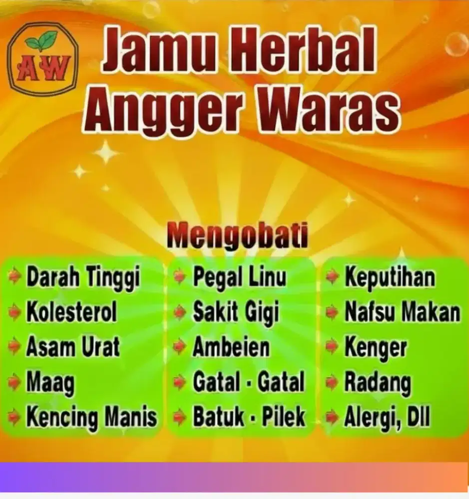 Jamu Herbal Angger Waras