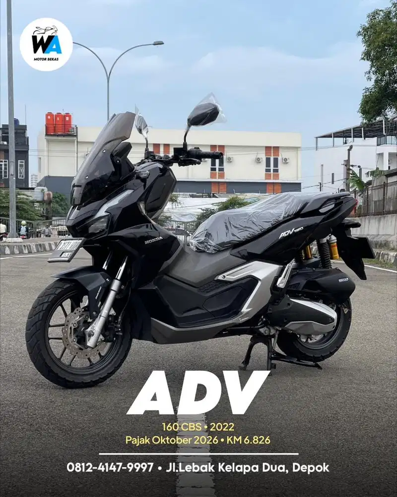 Honda Adv 160 Cbs Tahun 2022 DP Kredit 1 JUTA