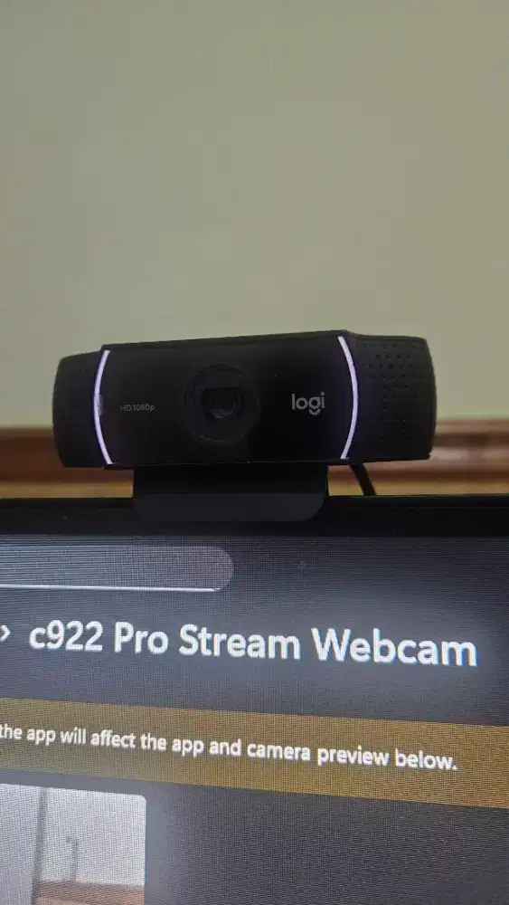 Jual cepat Logitech C922 Pro Stream Webcam
