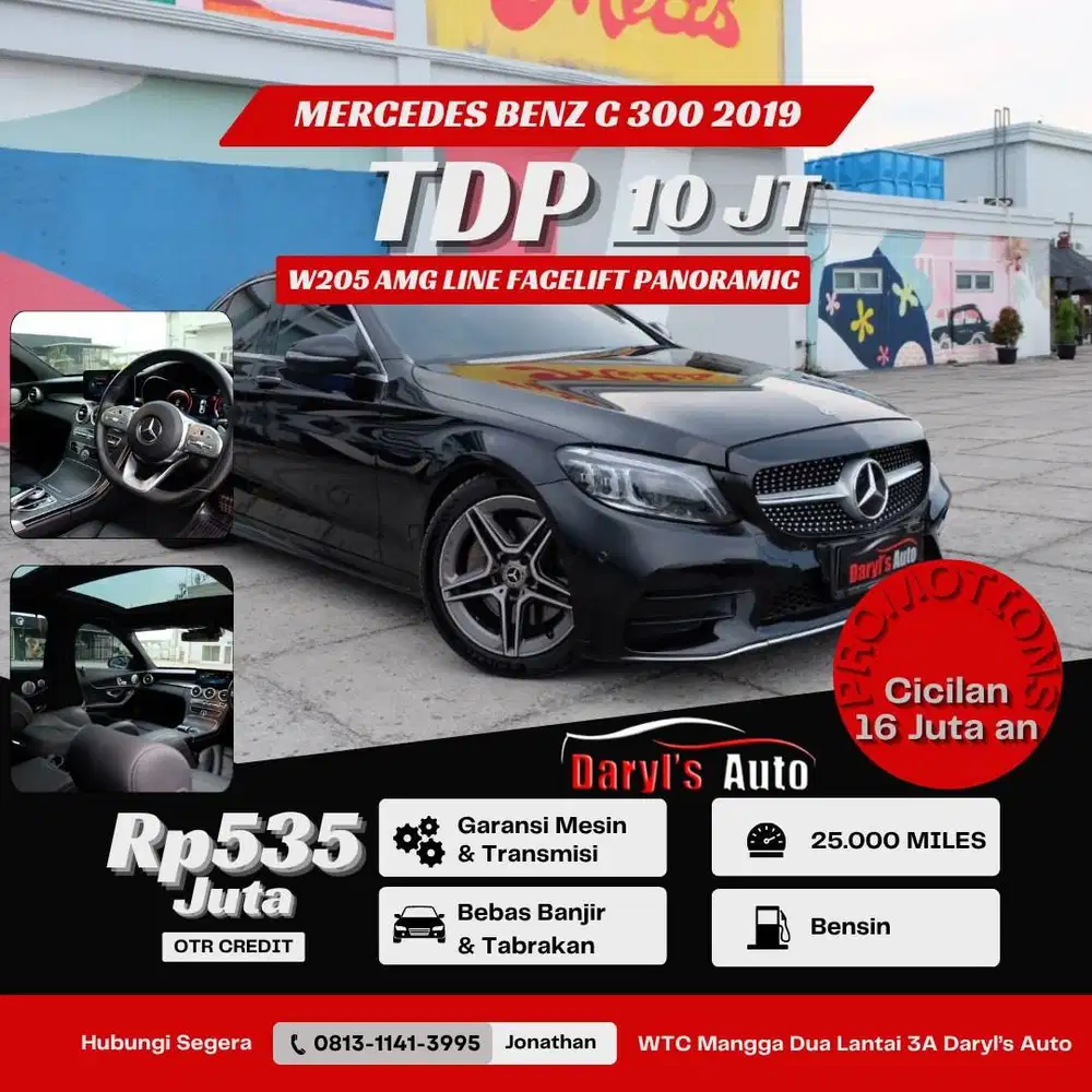 [LOW KM] Mercedes Benz C 300 AMG Line 2019 Promo !