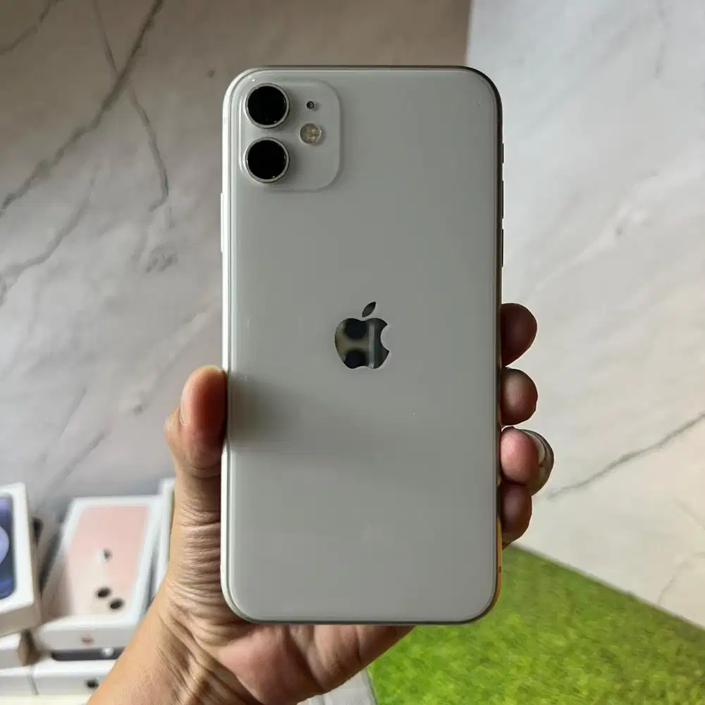 Iphone 11 128 Gb  White Putih Inter All Operator Normal Lancar Jaya