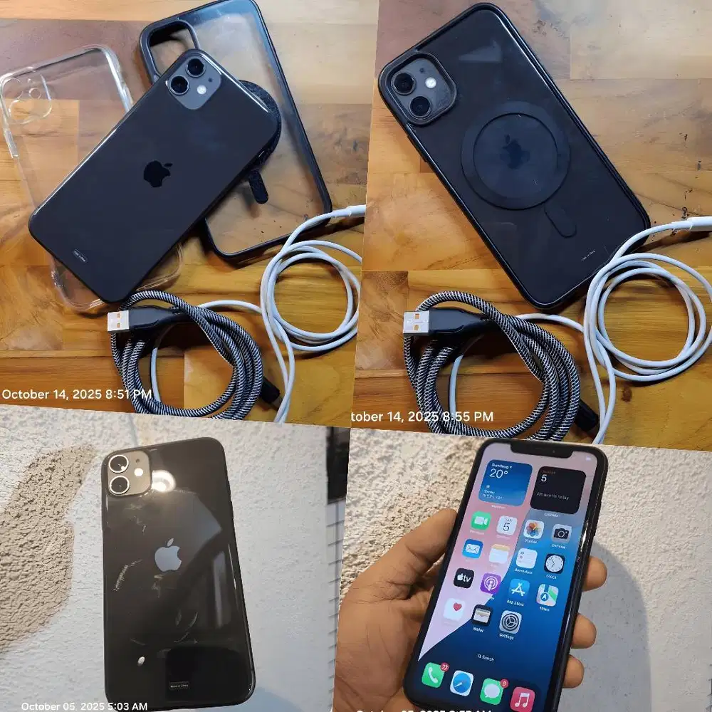 iPhone 11 64GB Black Ex iBox Resmi Mulus 95% | Face ID ON | iCloud OFF