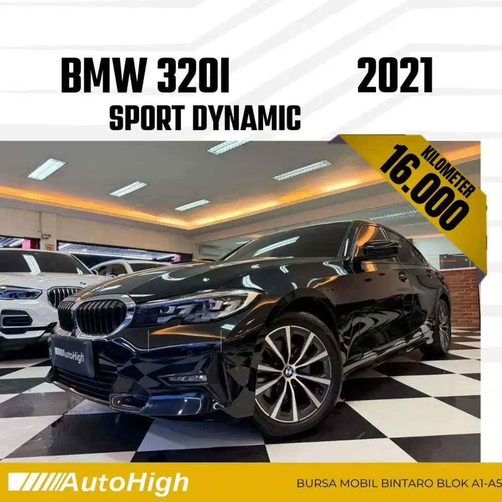 DP10% [Km16.000] 320i Sport 2021 Black / 330i Reg 2022 #AUTOHIGH