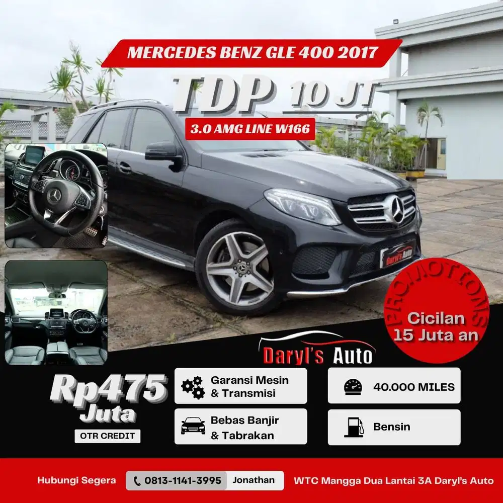 [LOW KM] Mercedes Benz GLE 400 AMG Line 2017 3.0 Promo