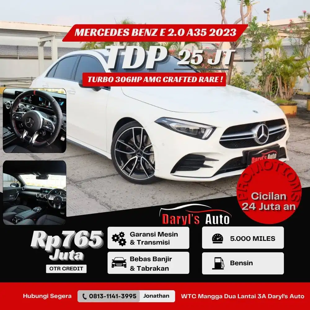 [LOW KM] [RARE ITEM] Mercedes Benz A35 AMG 2023 2.0 Turbo Crafted