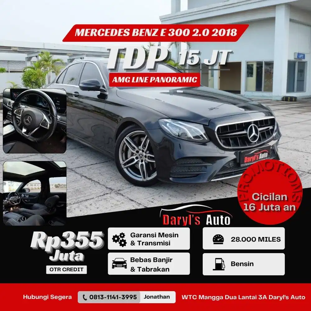 Mercedes Benz E 300 AMG Line 2018 2.0 Promo !