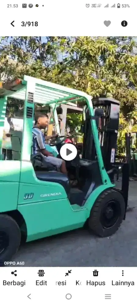 Jual forklift 3ton bum 4.5m