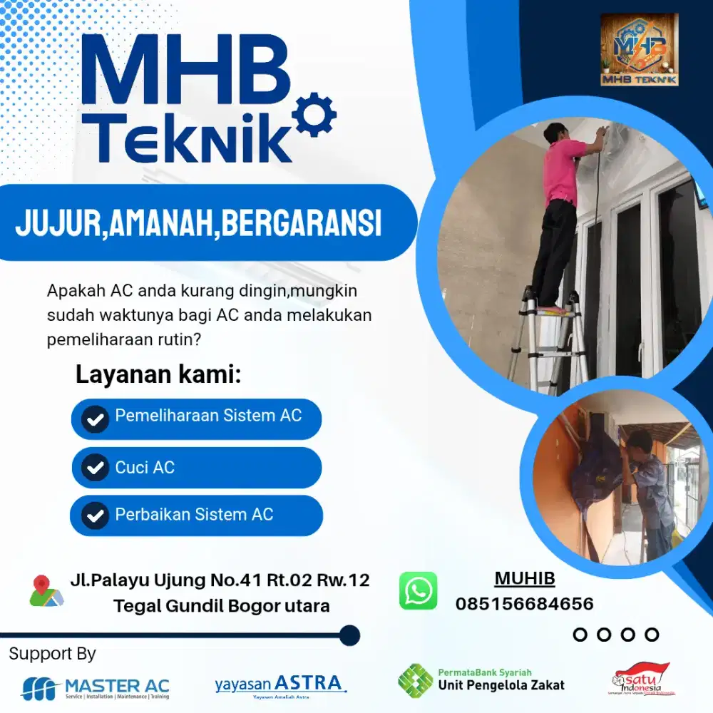 Jasa Cuci AC Jujur,Amanah,Bergaransi
