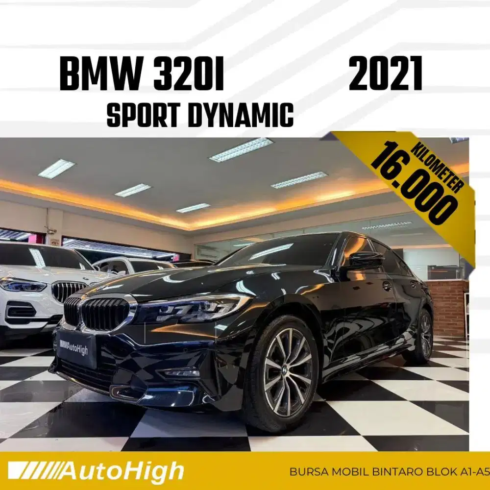 DP10% [Km16.000] 320i Sport 2021 Black / 330i Reg 2020 #AUTOHIGH