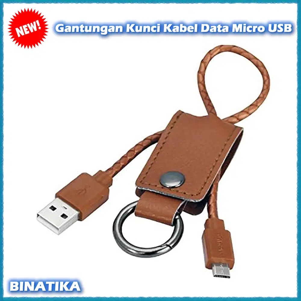 Kabel Data Micro USB Model Gantungan Kunci Unik By Binatika