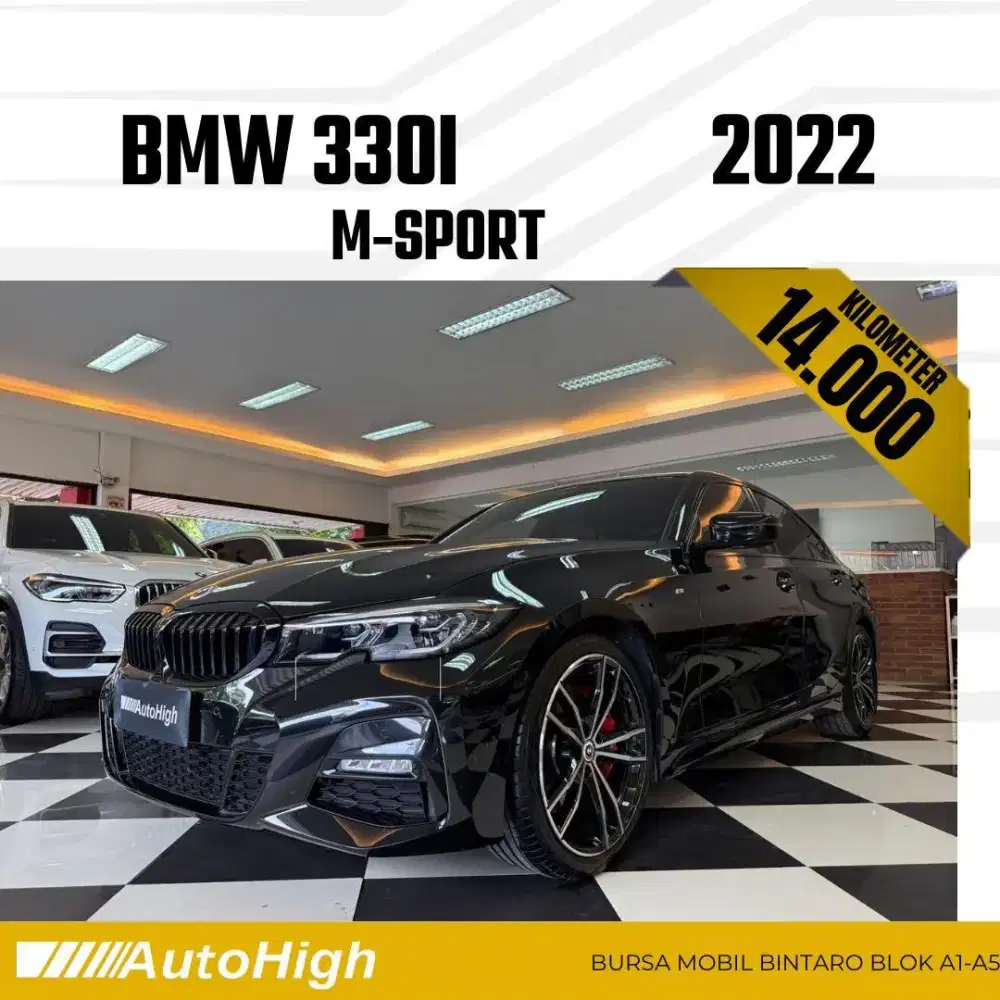 DP10% [Km14.000] 330i M-Sport 2022 Black / 320i Reg 2021 #AUTOHIGH