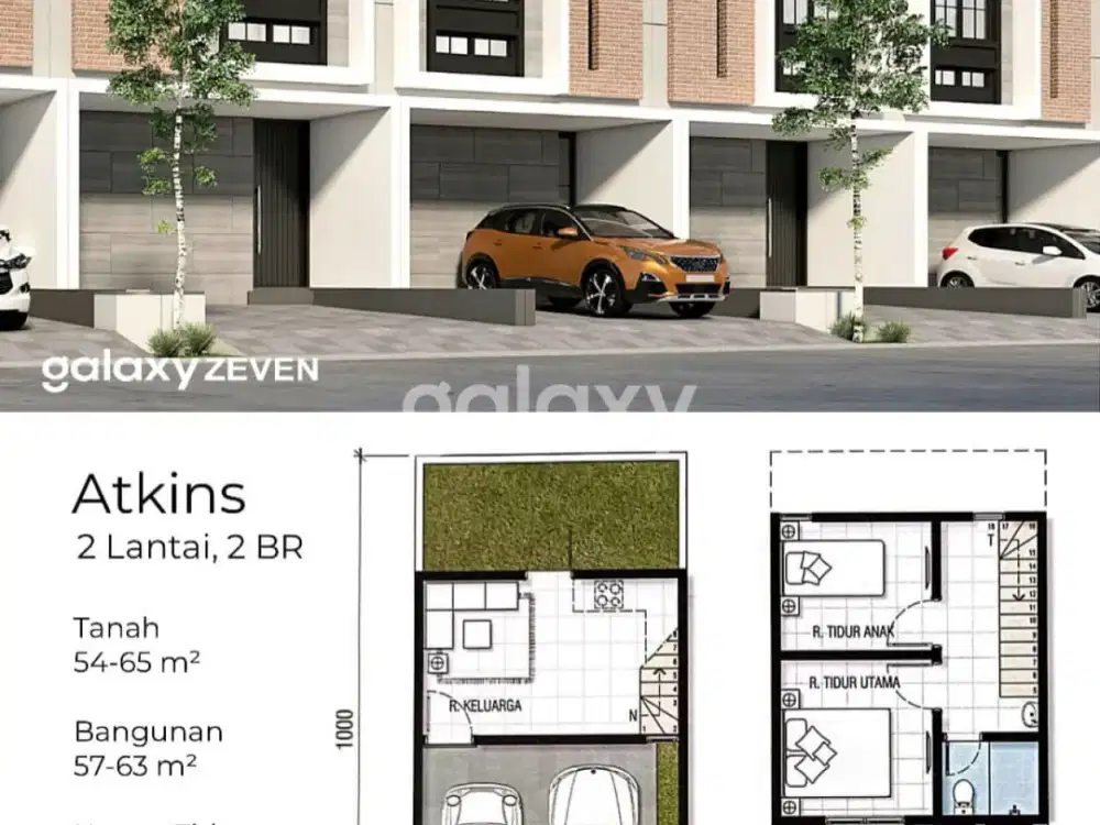 JUAL RUMAH BARU SCANDINAVIAN 2 & 3 BR PANTAI MENTARI