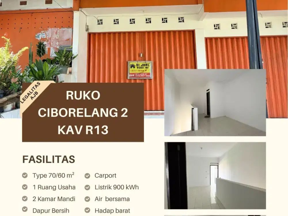 Ruko Strategis di BSM Ciborelang 2 Cinunuk