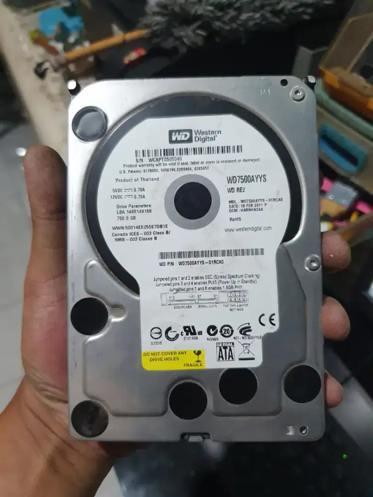 Hardisk PC CCTV 750gb free kabel sata