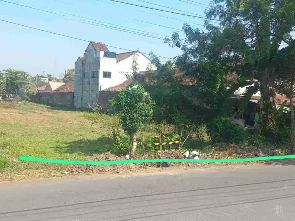 Tanah Pekarangan Asri Di Jl. Godean km 9 Dekat Dowa, Pasar Godean
