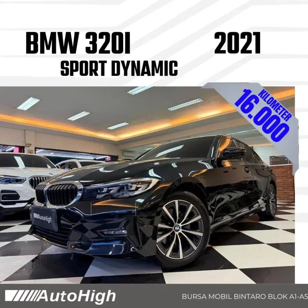 DP10% [Km16.000] 320i Sport 2021 Black / 330i Reg 2020 #AUTOHIGH