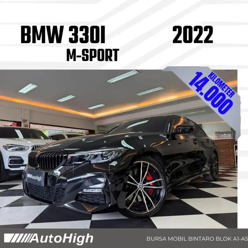DP10% [Km14.000] 330i M-Sport 2022 Black / 320i Reg 2021 #AUTOHIGH