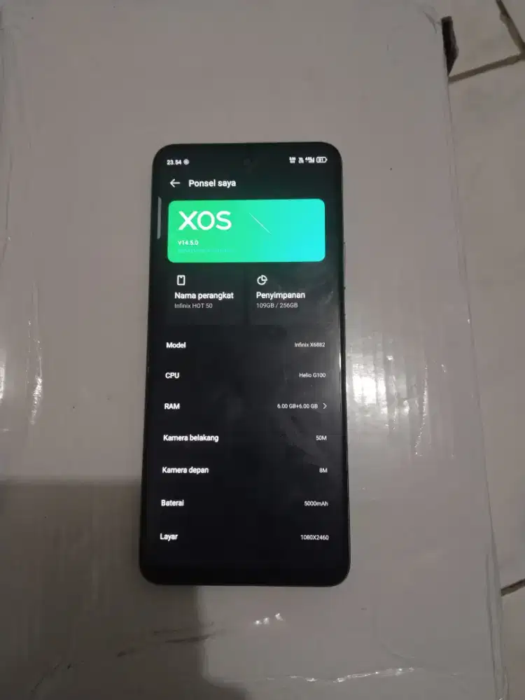 Infinix hot 50 ram 6+6/256gb