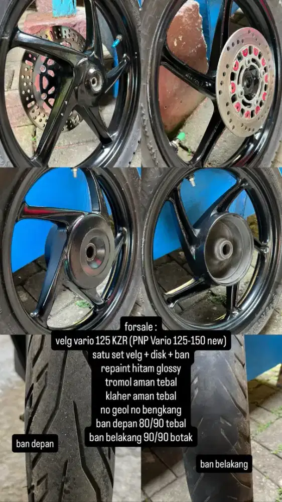 Velg Original vario 125 KZR (Bisa untuk Vario 150)