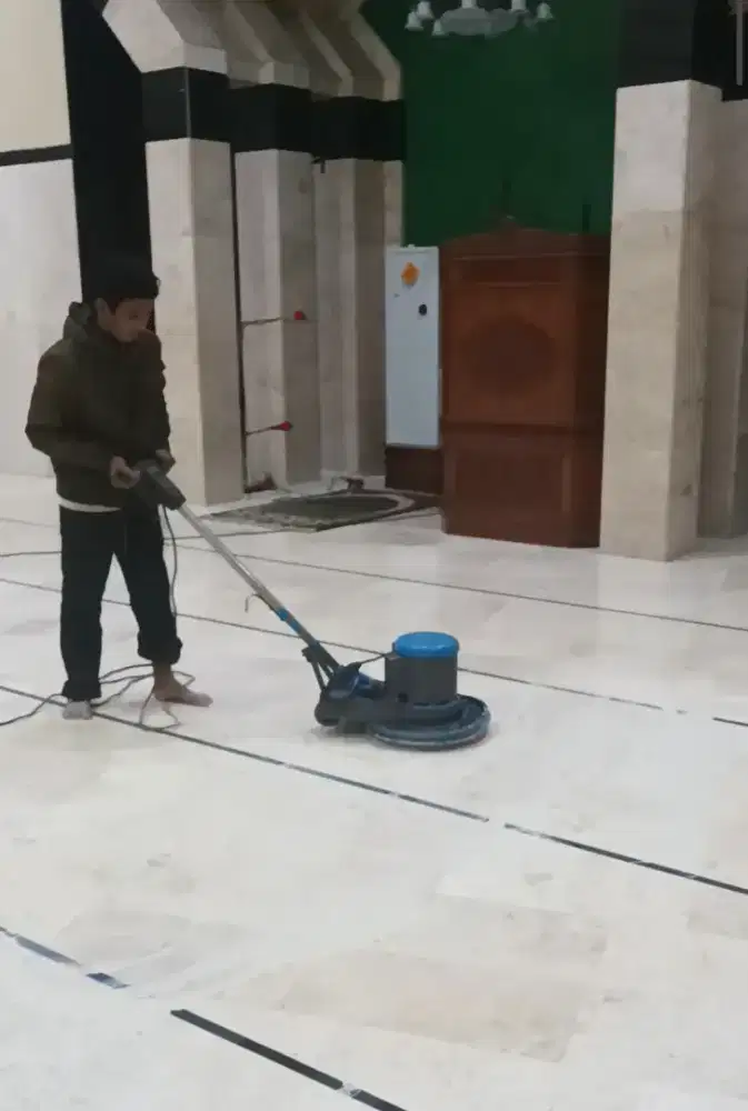 Poles Lantai Marmer Terrazzo Tegel Acian Betonn Granit DLL