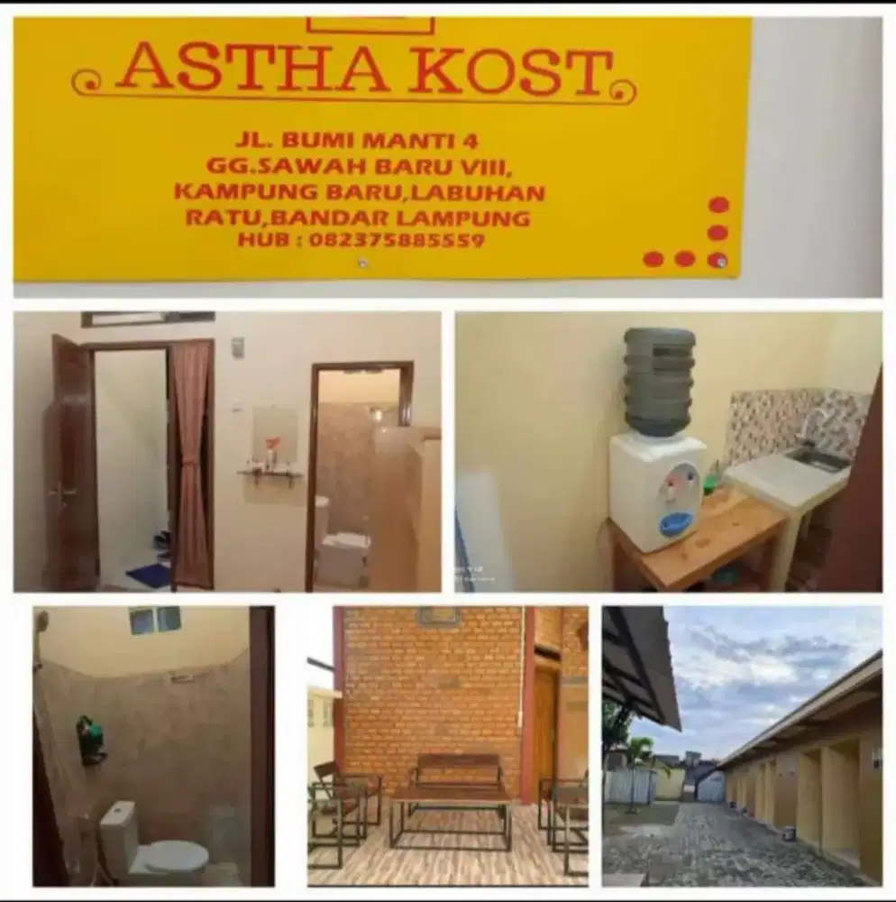 Kost Putra Griya Astha belakang Unila