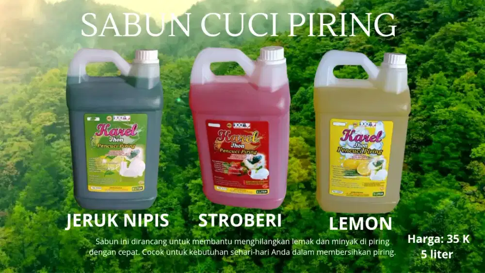 SABUN CUCI PIRING, CUCI BAJU DAN SOFTENER KUALITAS PREMIUM