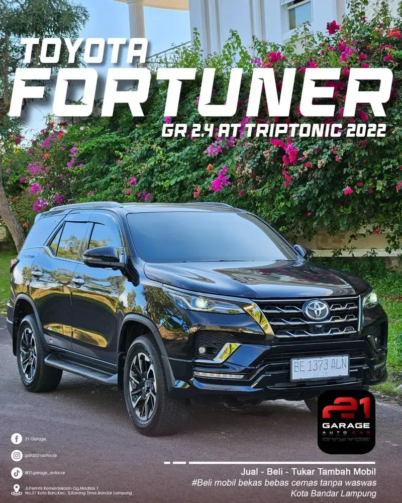Toyota fortuner 2022 GR 2.4 Metik full istimewa seken rasa baru yuk