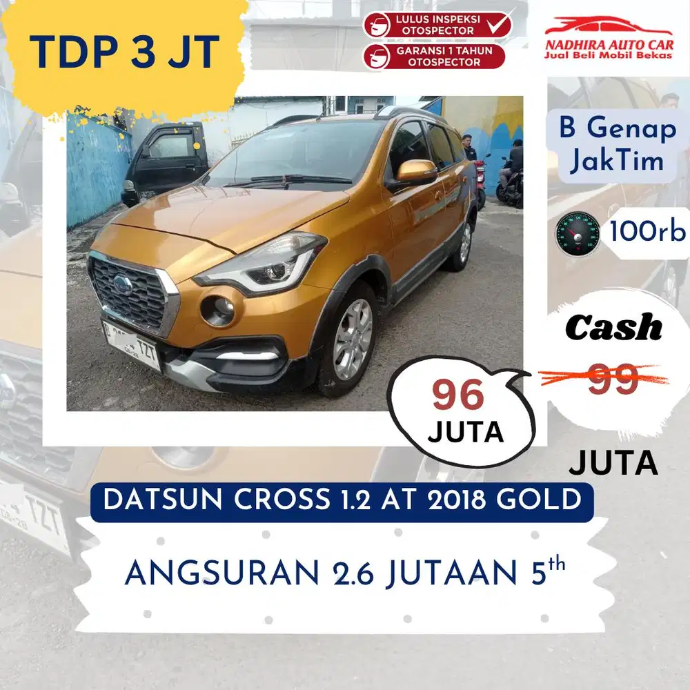 Promo TDP 3 Juta Datsun Cross 1.2 AT 2018 Gold