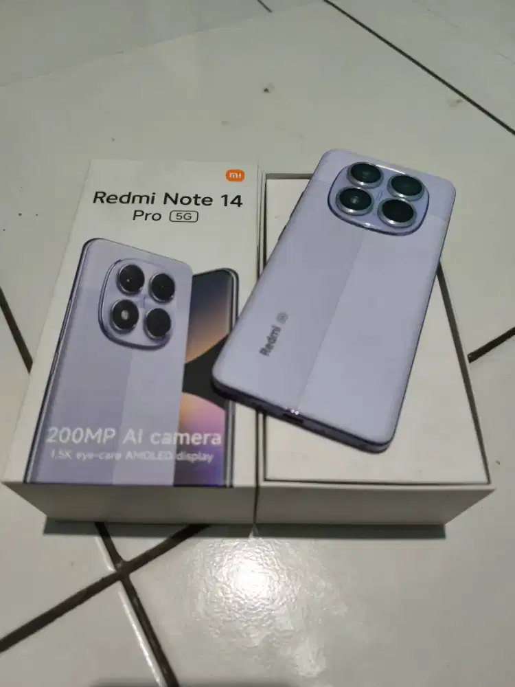 Redmi Note 14 Pro 5G 8/256 GB Mulus Fullset No Minus Garansi Cod/Antar