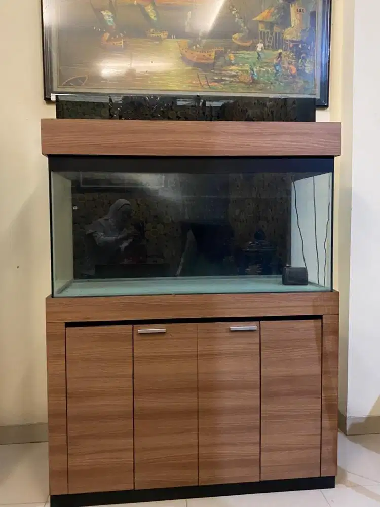 Paket Aquarium Lengkap dengan Kabinet