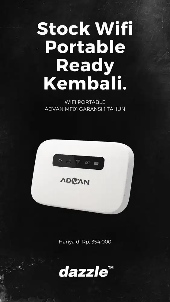 MIFI MODEM PORTABLE ADVAN GARANSI 1 TAHUN