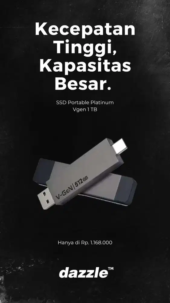 SSD VGEN 1TB GARANSI 5 TAHUN