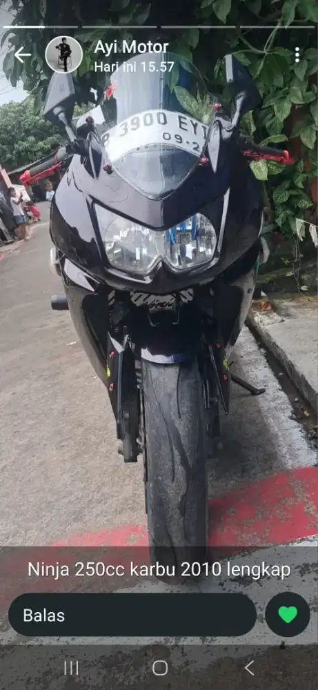 Kawasaki ninja 250 karbu