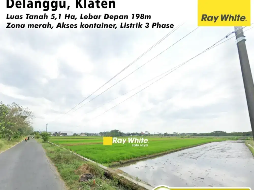 Tanah Dijual Zona Industri Klaten, Siap Bangun Harga Mapan Ijin Mudah