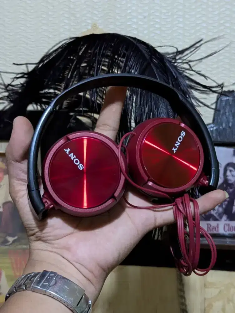 Headphone SONY MDR ZX-310AP Red Color