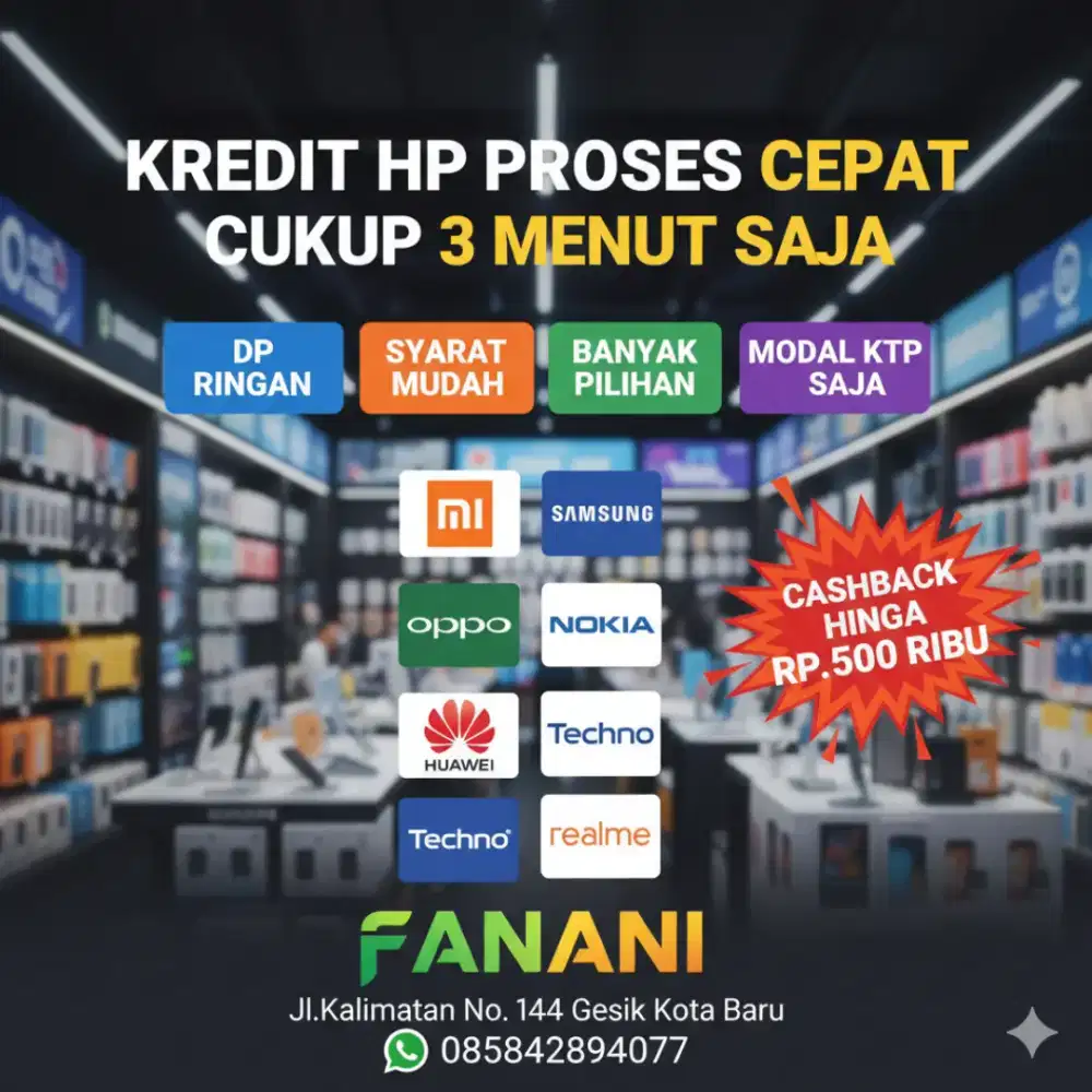 JUAL HP BARU ALL BRAND – KREDIT & PAYLATER