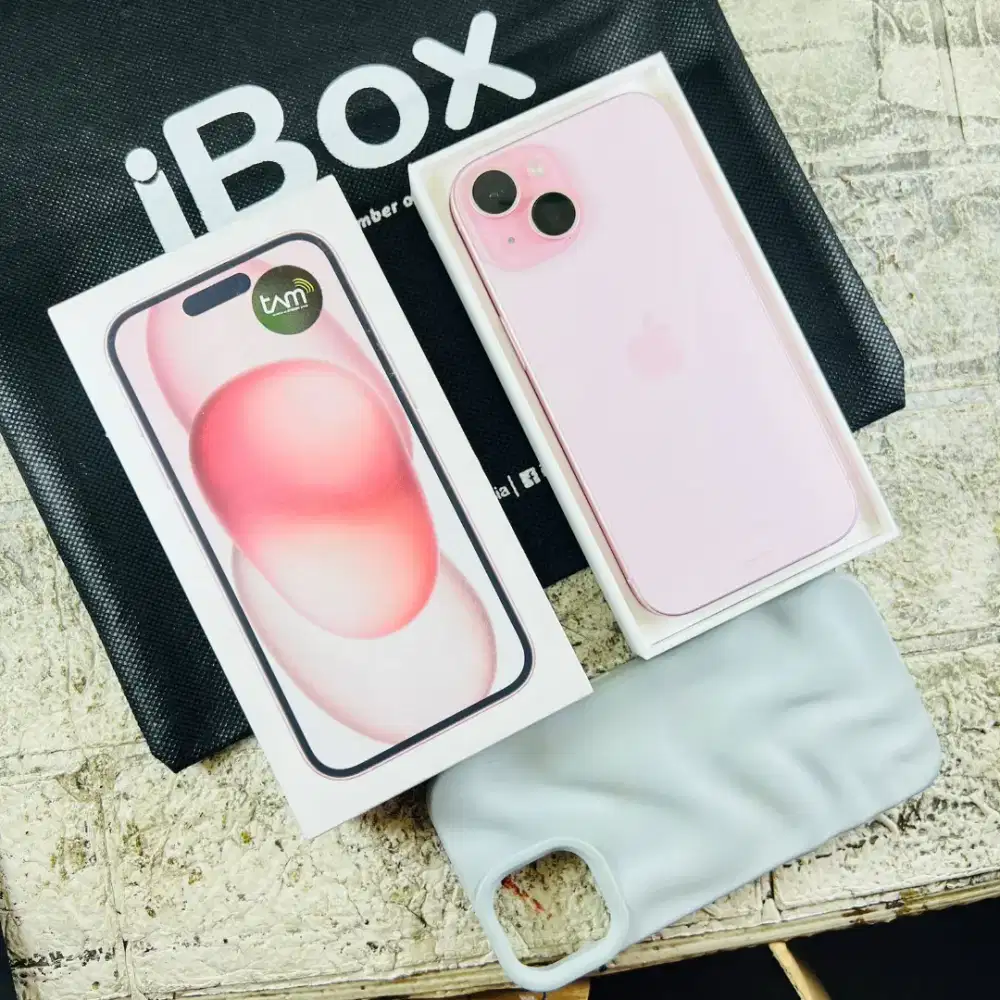 Iphone 15 pink 128GB resmi ibox