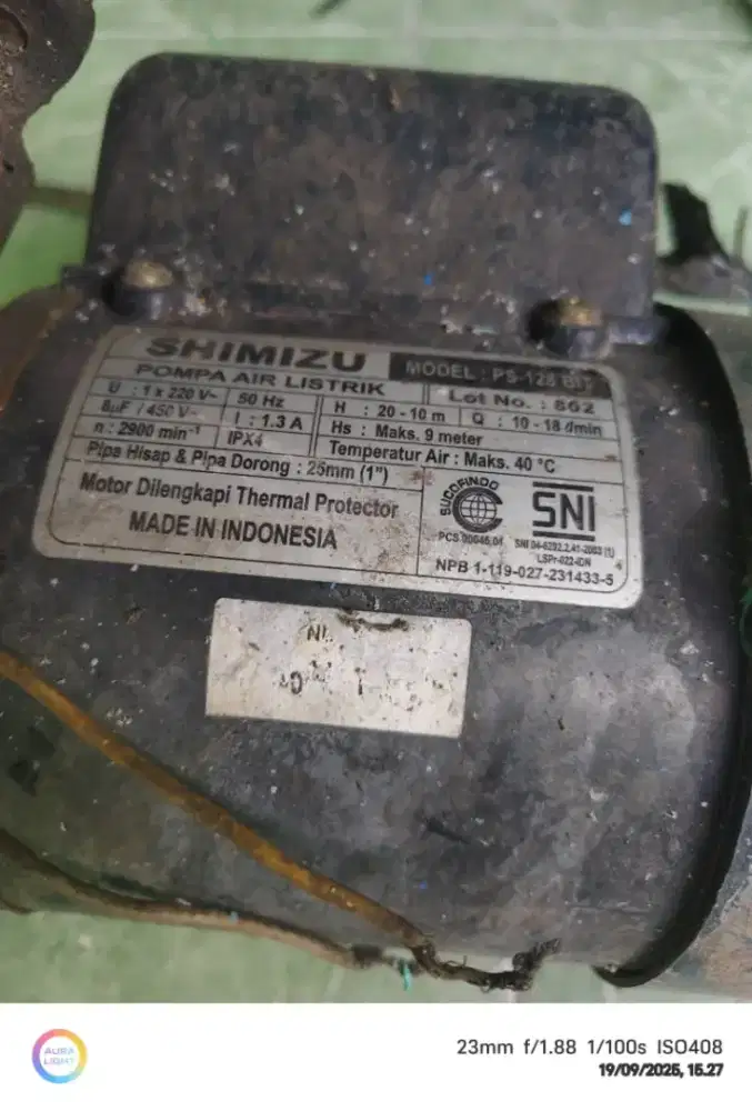 Pompa air shimizu