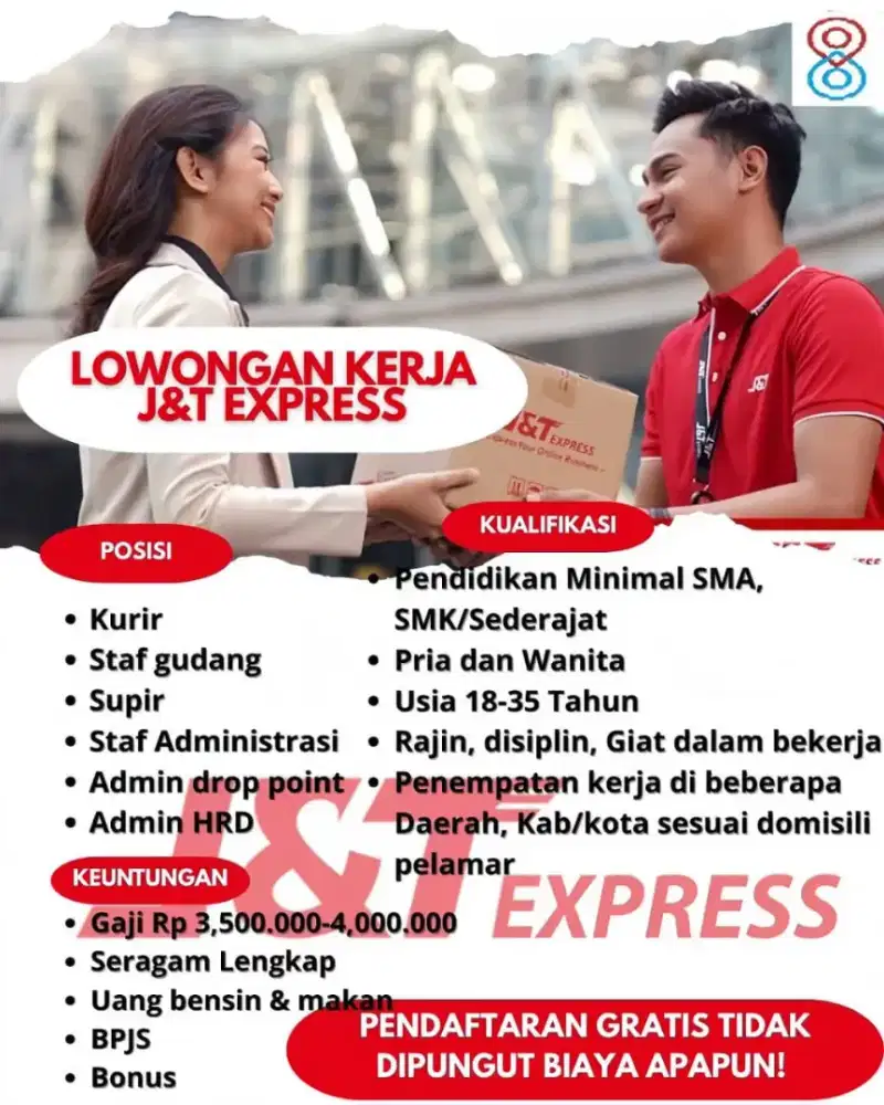Lowongan kerja J&t express