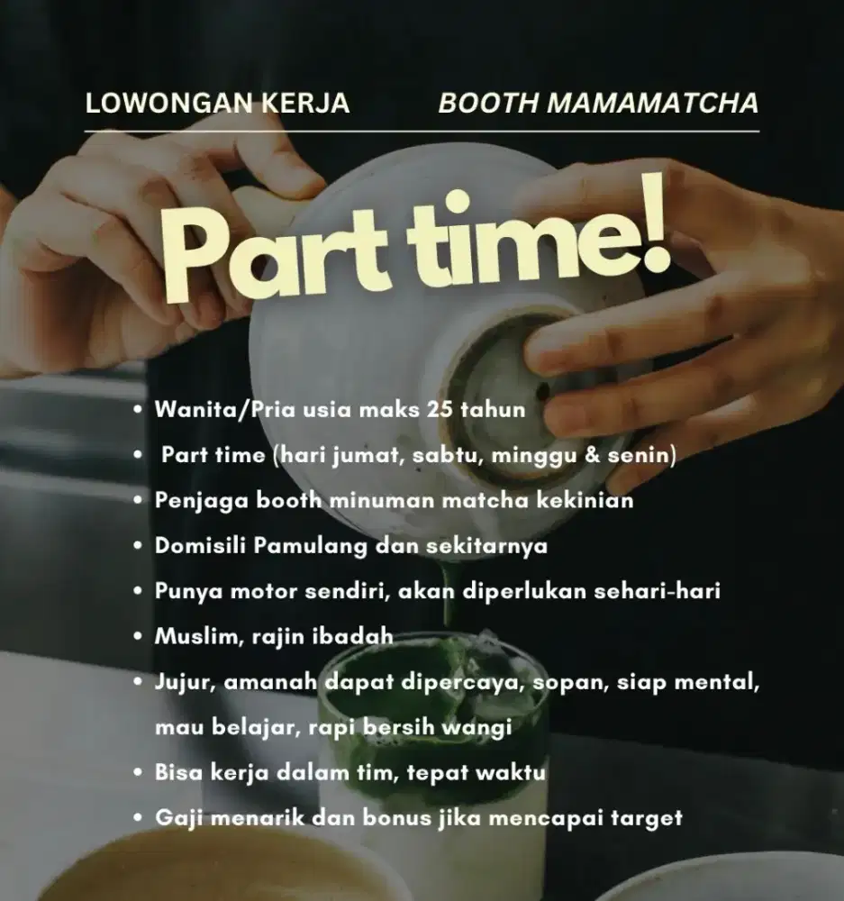 Loker penjaga booth tangsel