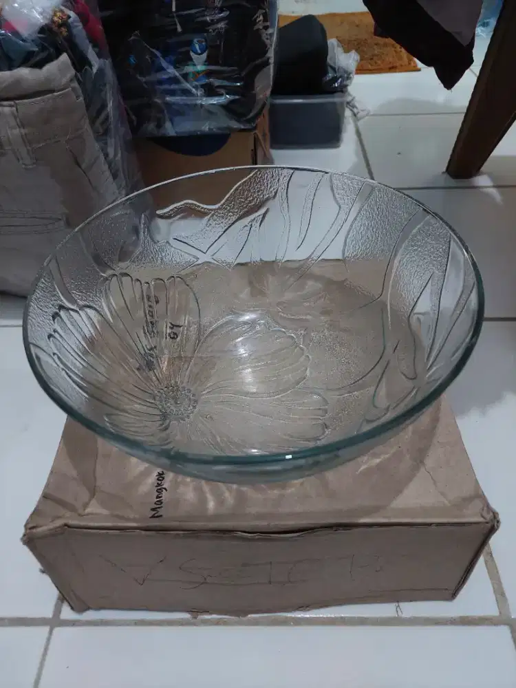 mangkok bowl besar kaca 25cm