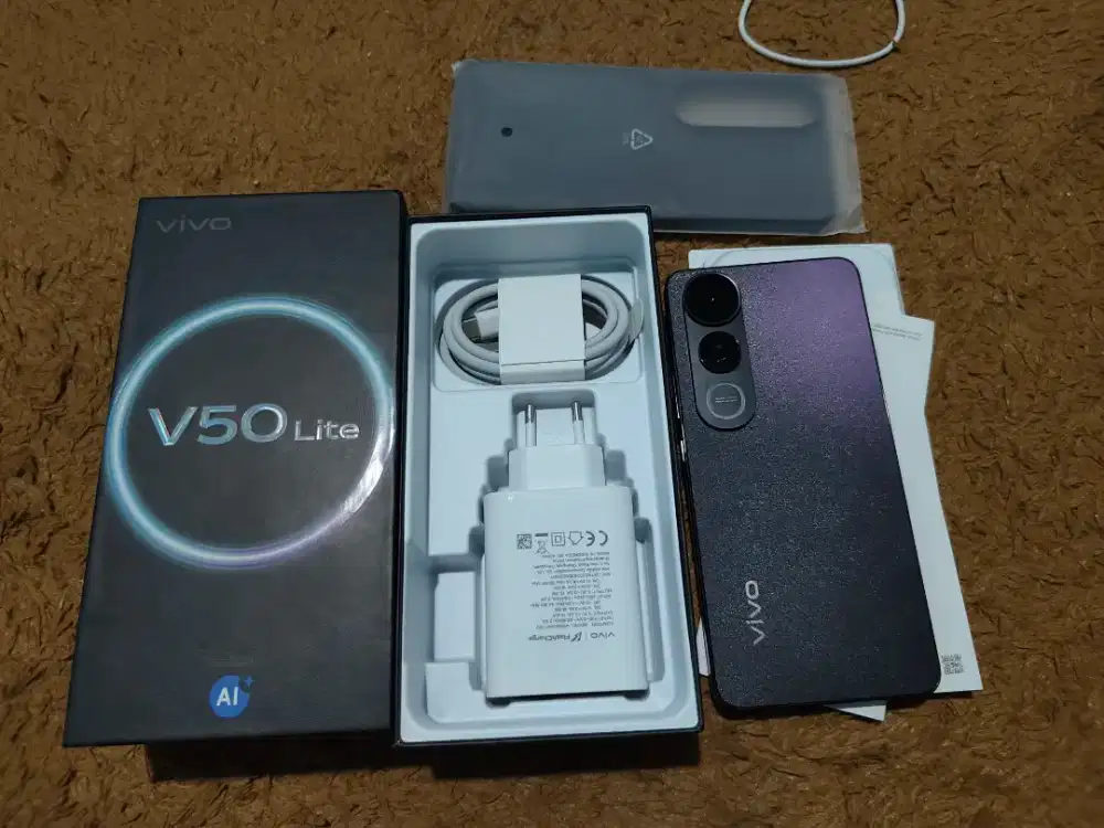 Vivo v50 lite ram 8/256 gb second fullset ori