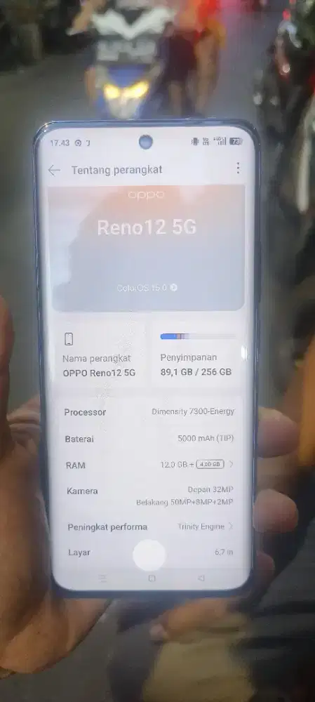 Oppo.reno12.5G komplit