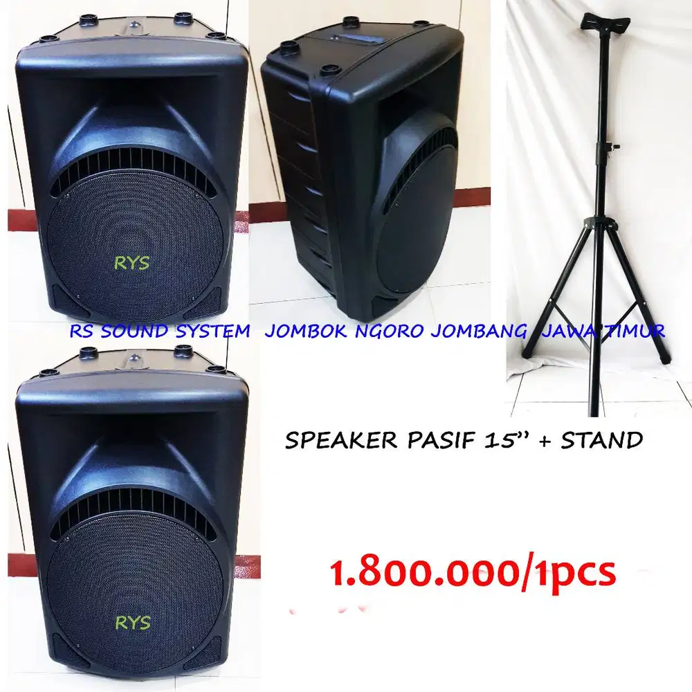 speaker pasif 15 lengkap stand