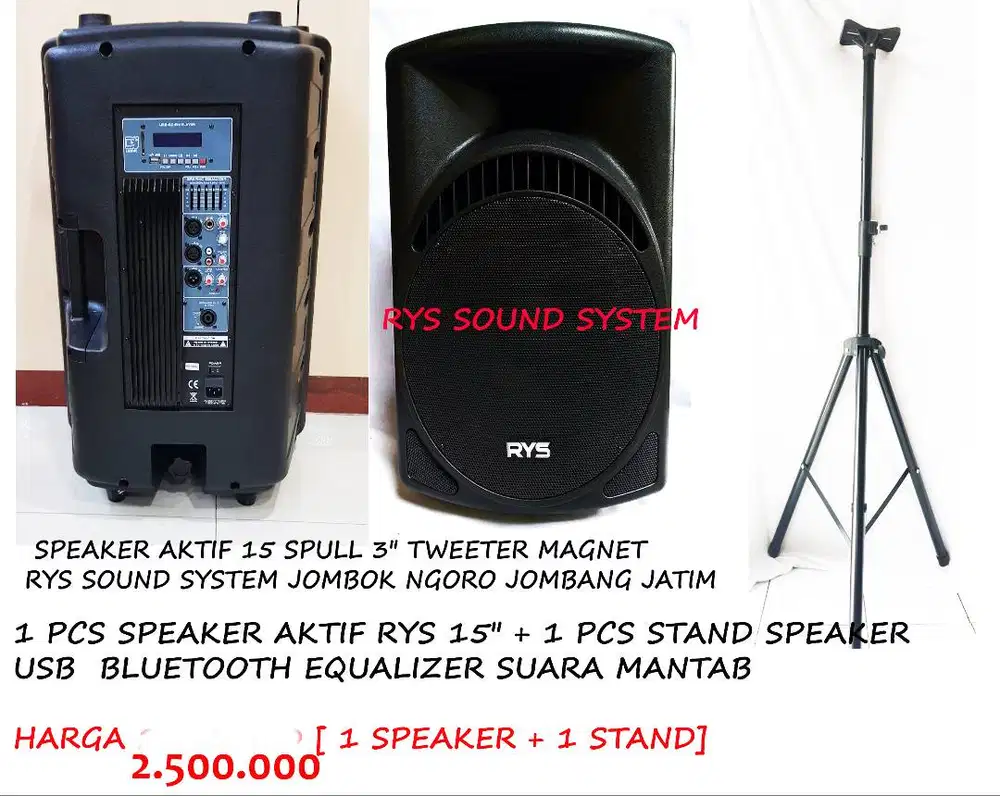 speaker aktif 15 ples stand