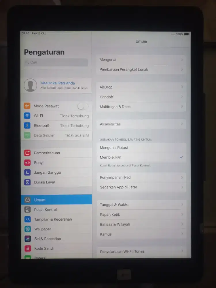 iPad air jaringan 4g pakai kartu