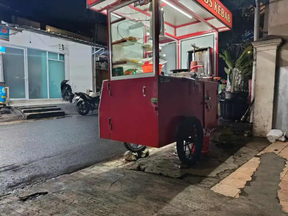 bismillah jual grobak kebab full set tinggal pakai