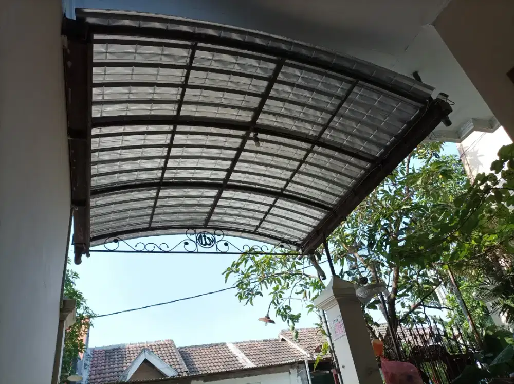 Atap spandek lengkung bending pengganti polycarbonate